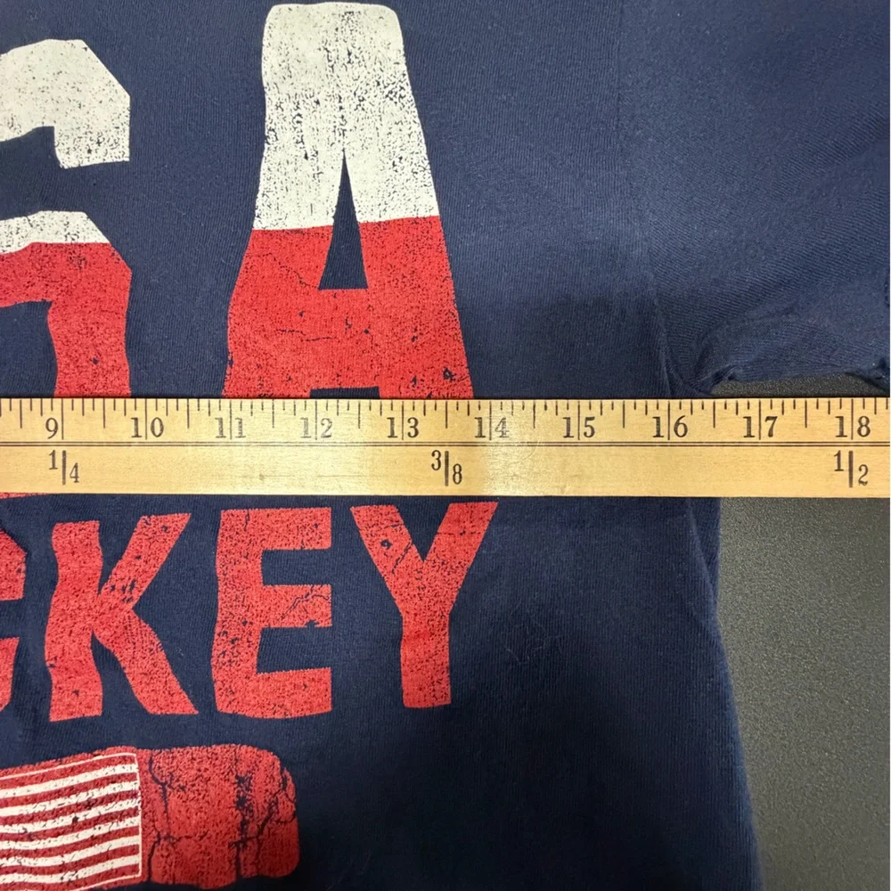 Blue 84 USA Hockey Navy and Red T-Shirt